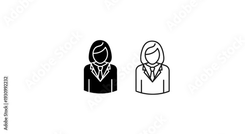 Professional business icons set, vector illustration, corporate symbols, modern design Vector