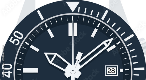 Closeup of Analog Watch.