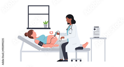 Doctor Examining Female Patient.