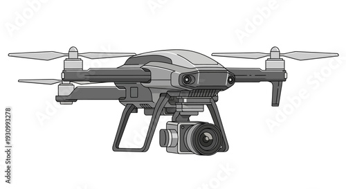 Drone with Camera Attached.