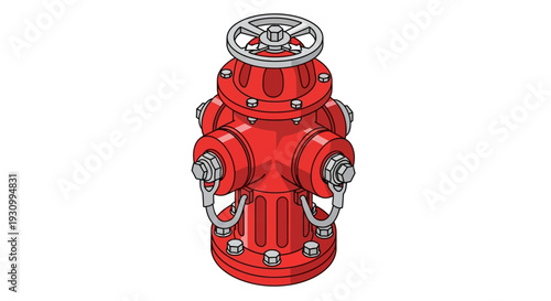 Fire Hydrant Water Outlet.