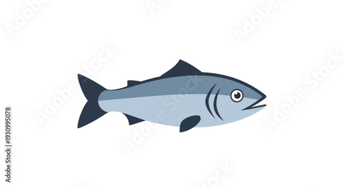 Fish Side View Illustration.