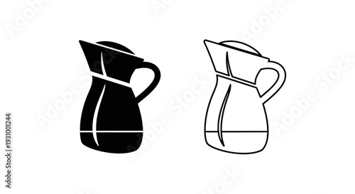 Vintage pitcher sketch Vector