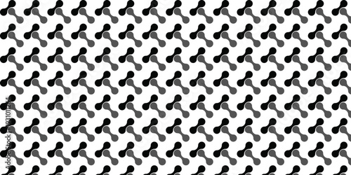 Metaball stippled organic pattern. Modern metaball graphic design, connected liquid molecule figures flat vector background illustration.	