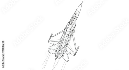 Black and white of a fighter jet taking off airplane aircraft military