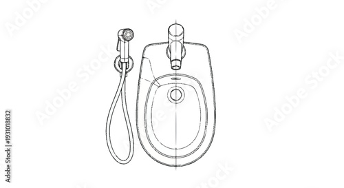 Black and white line of electric shaver and cord line black and white grooming