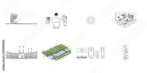 Architectural and product architecture product technical buildings electronic devices