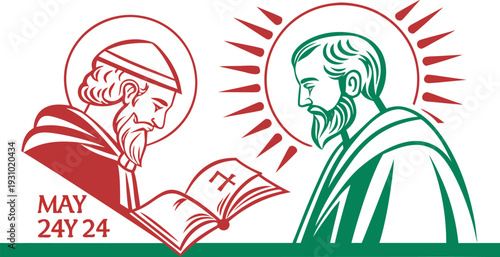 Saint Cyril and Saint Methodius on Bulgaria Culture and Literacy Day May 24