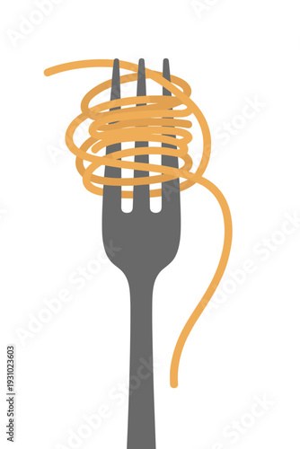Spaghetti on a Fork pasta food
