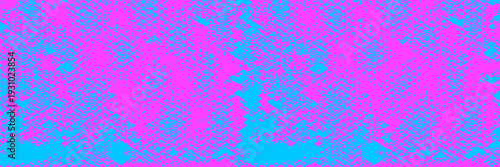 Halftone bright color vector art background for cover design, poster, banner, flyer and cards. Colorful abstract modern design. Pink and blue dots. Futuristic retro illustration.