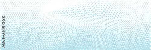 Abstract geometric blue graphic design triangle halftone pattern