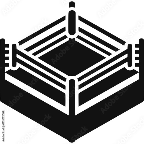 Boxing Ring Icon Vector