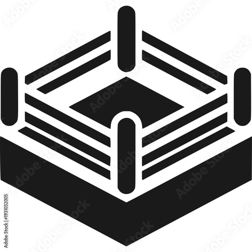 Boxing Ring Icon Vector