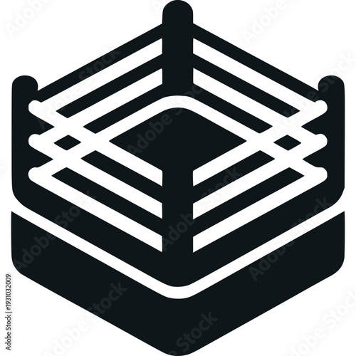 Boxing Ring Icon Vector