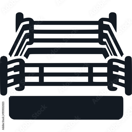 Boxing Ring Icon Vector