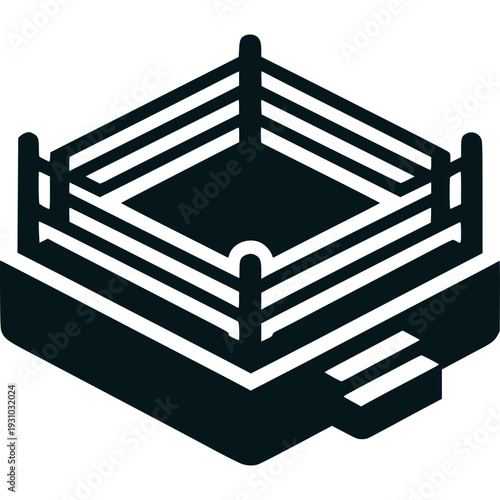 Boxing Ring Icon Vector