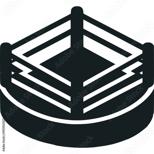 Boxing Ring Icon Vector