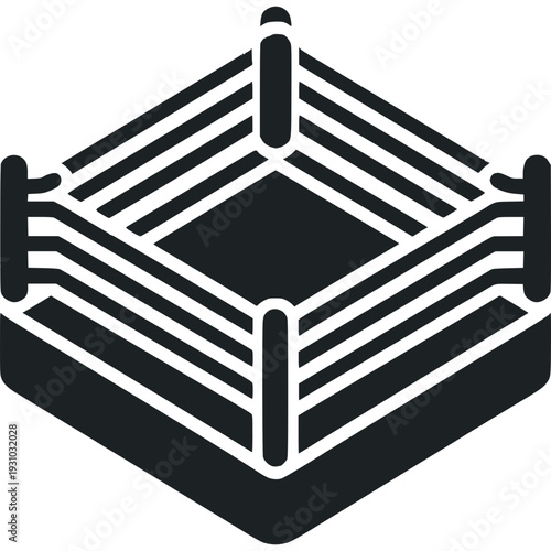 Boxing Ring Icon Vector