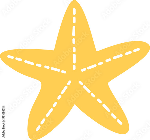 Starfish Icon Line Accent