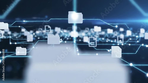 Data Network with Folders and Documents
