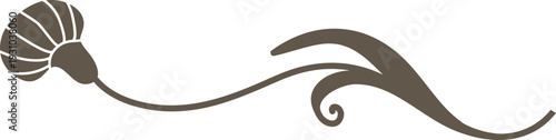 Floral Divider Swirl Ornament Art Nouveau