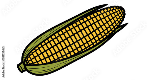 Fresh Yellow Corn on the Cob.