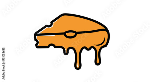 Dripping chocolate cheesecake dessert sweet.