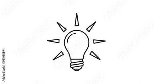 Light Bulb Idea Symbol - Innovation, Creativity, and Inspiration