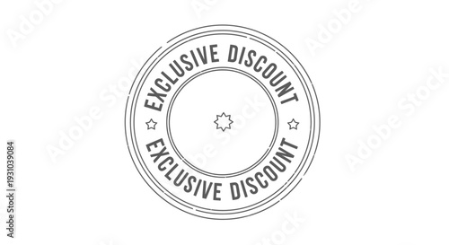 Exclusive Discount Stamp - Special Offer Seal for Sales and Promotions