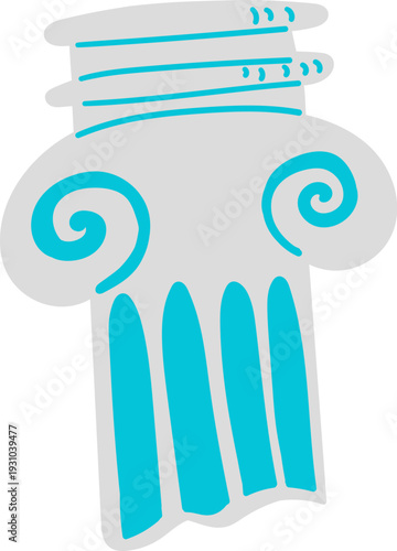 Column Capital Sketch Icon