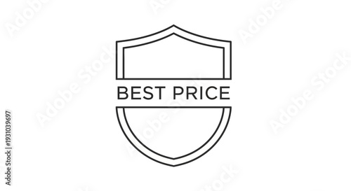 Best Price Shield Icon - Guarantee, Quality, Value, and Savings Emblem