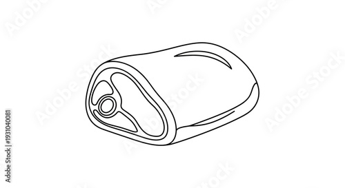 Raw Meat Cut, Bone-in Steak, Butcher Shop Ingredient, Healthy Protein Food