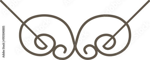 Flourish Divider Ornament Line