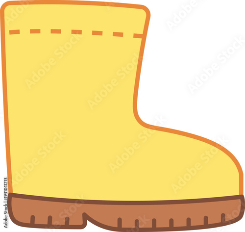 Boot Side View Cartoon