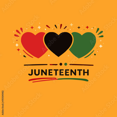 Juneteenth Hearts Design