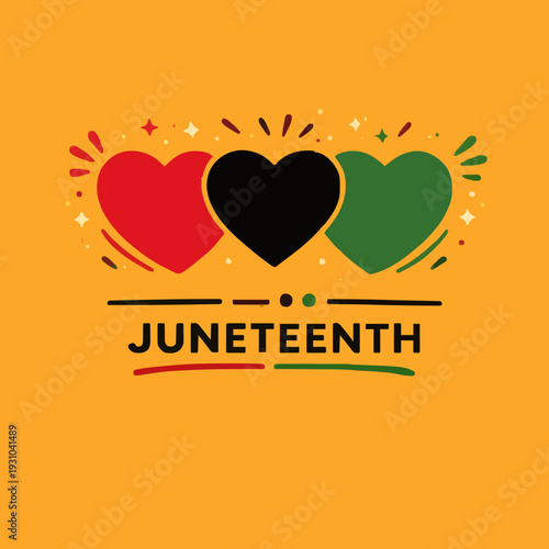 Juneteenth Hearts Design