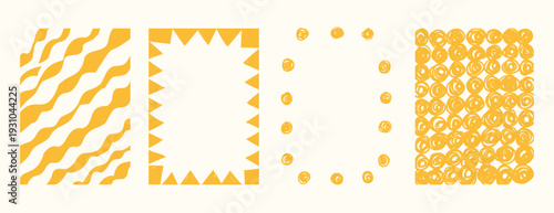 Pattern Borders Hand Drawn Set