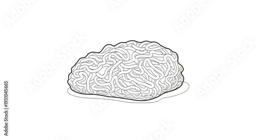 Hand-drawn illustration of a brain, symbolizing thoughts, ideas, and intelligence