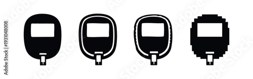 Front View Welding Mask Icons - Industrial Safety Vector Set