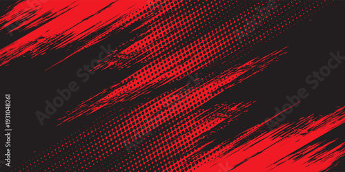 black red dragon decal brush fire volcano lava sakura Asia Japan anime style illustration sporty background banner style illustration. modern