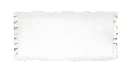 Torn paper edge isolated on transparent background