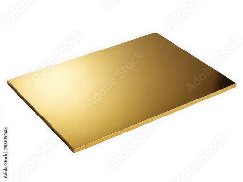 Brushed gold rectangle on black background isolated on a transparent background brushed metal