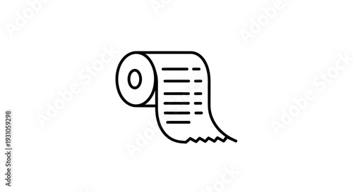 Toilet Paper Roll Icon Vector Illustration