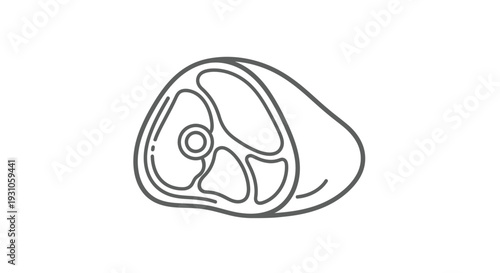 Raw Meat Cut Icon