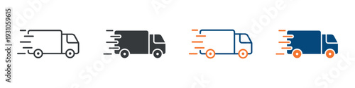 Delivery Icon Set Multiple Style Collection