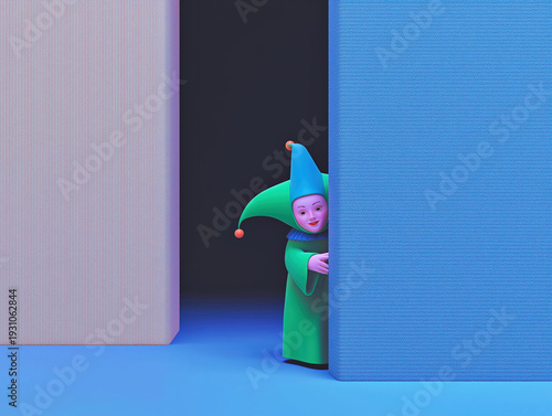 Surreal Digital Art Concept Blending Reality and Virtual Fantasy with Playful Absurd Elements in Contemporary Mixed Media Style for Creative Design and Advertising Projects