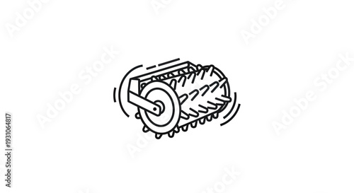 Rotating Aerator Tool for Lawn Care and Gardening