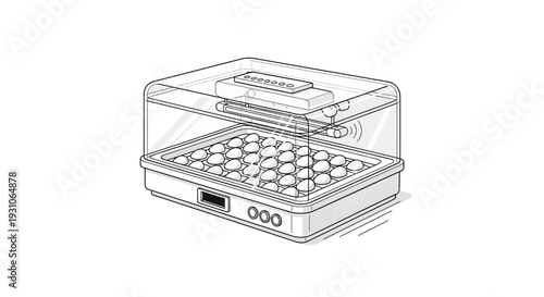 Automatic Egg Incubator with Many Eggs Inside, Hatching Technology