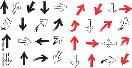 grunge arrow vector. grunge arrow brush.grunge arrow paint