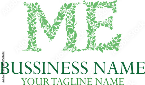 ME M me initial logo | initial based abstract modern minimal creative logo, vector template image. luxury logotype logo, real estate homie logo. typography logo. initials logo